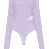 Body con maniche lunghe in lilla Wardrobe.Nyc - donna 