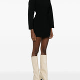 Abito mini a manice lunghe Power in nero Wardrobe.Nyc - donna 
