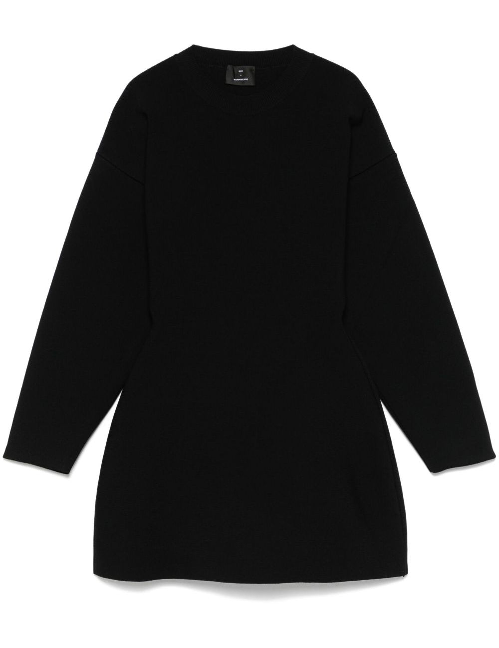 Abito mini a manice lunghe Power in nero Wardrobe.Nyc - donna 
