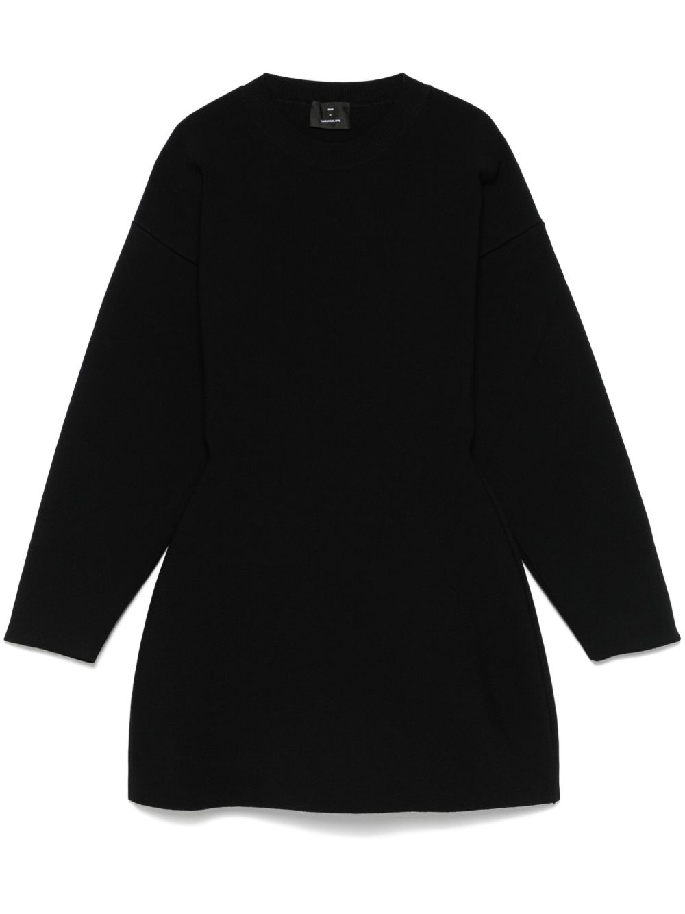Abito mini a manice lunghe Power in nero Wardrobe.Nyc - donna 