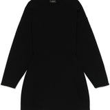 Abito mini a manice lunghe Power in nero Wardrobe.Nyc - donna 