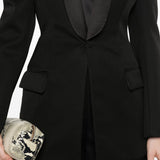 Blazer stile smoking in nero Wardrobe.Nyc - donna 