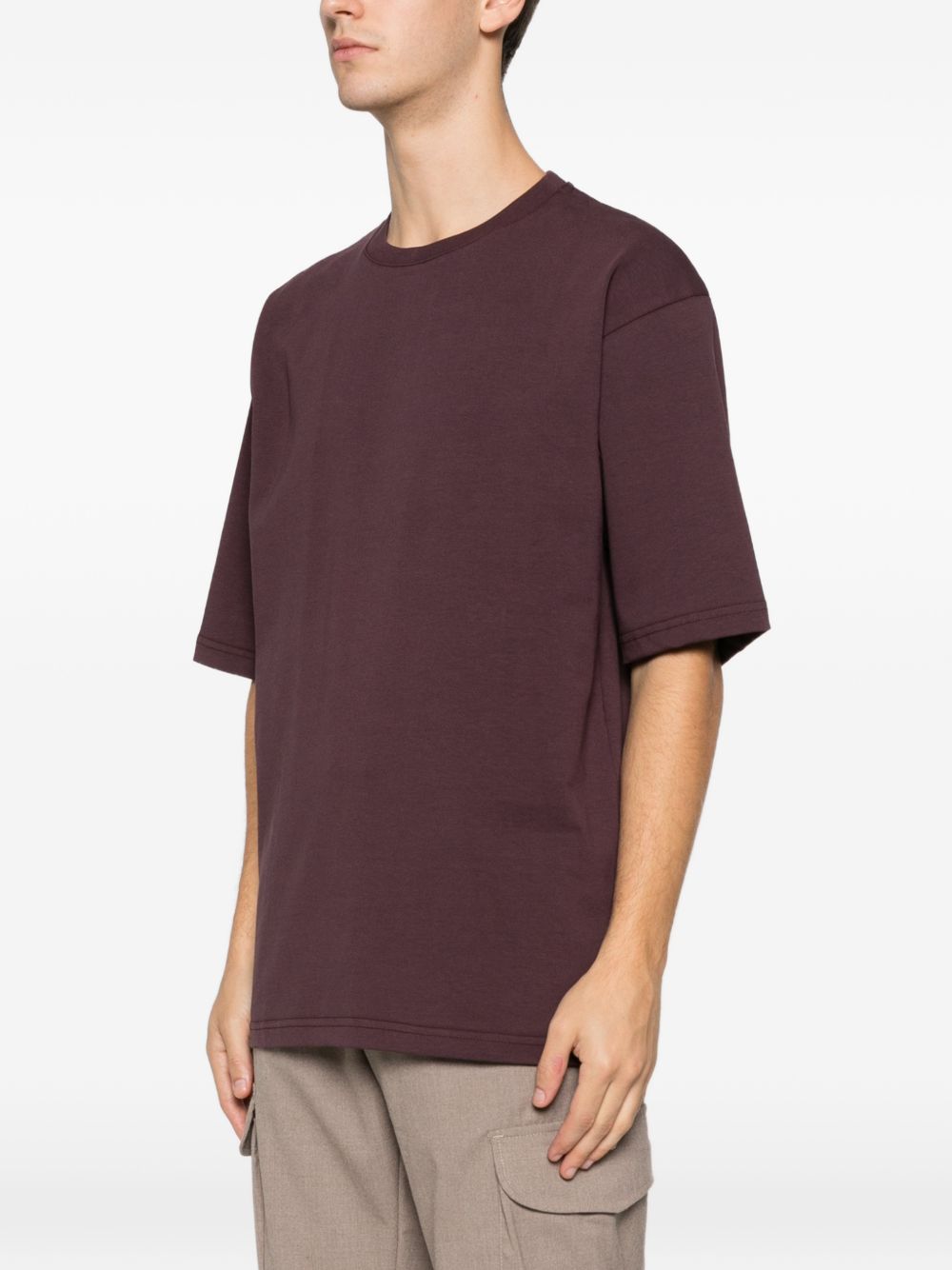 T-shirt a maniche corte in viola Whitesand - uomo 