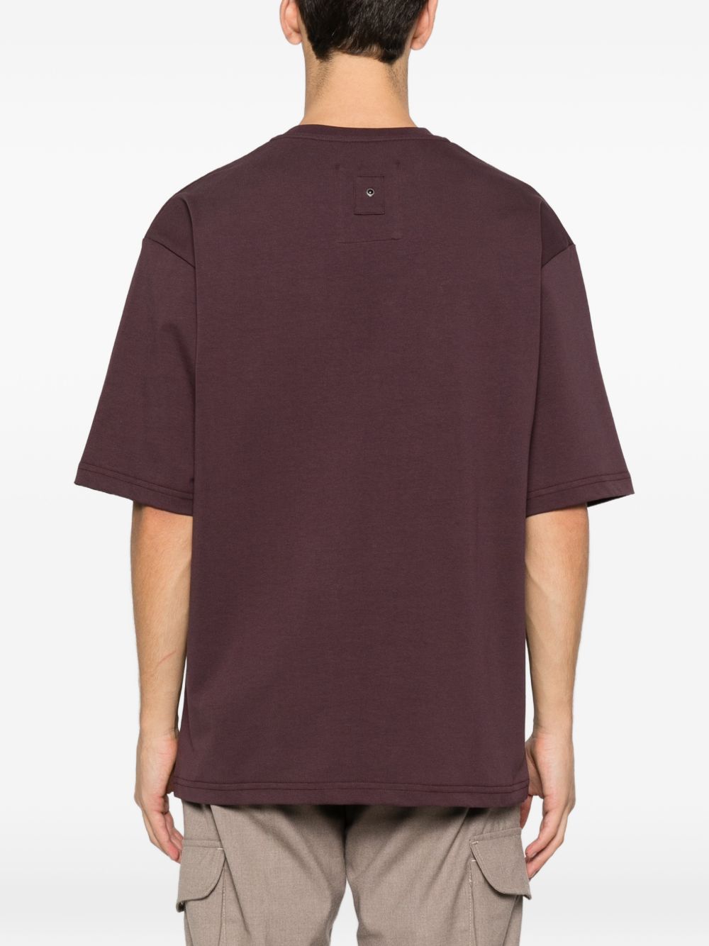 T-shirt a maniche corte in viola Whitesand - uomo 