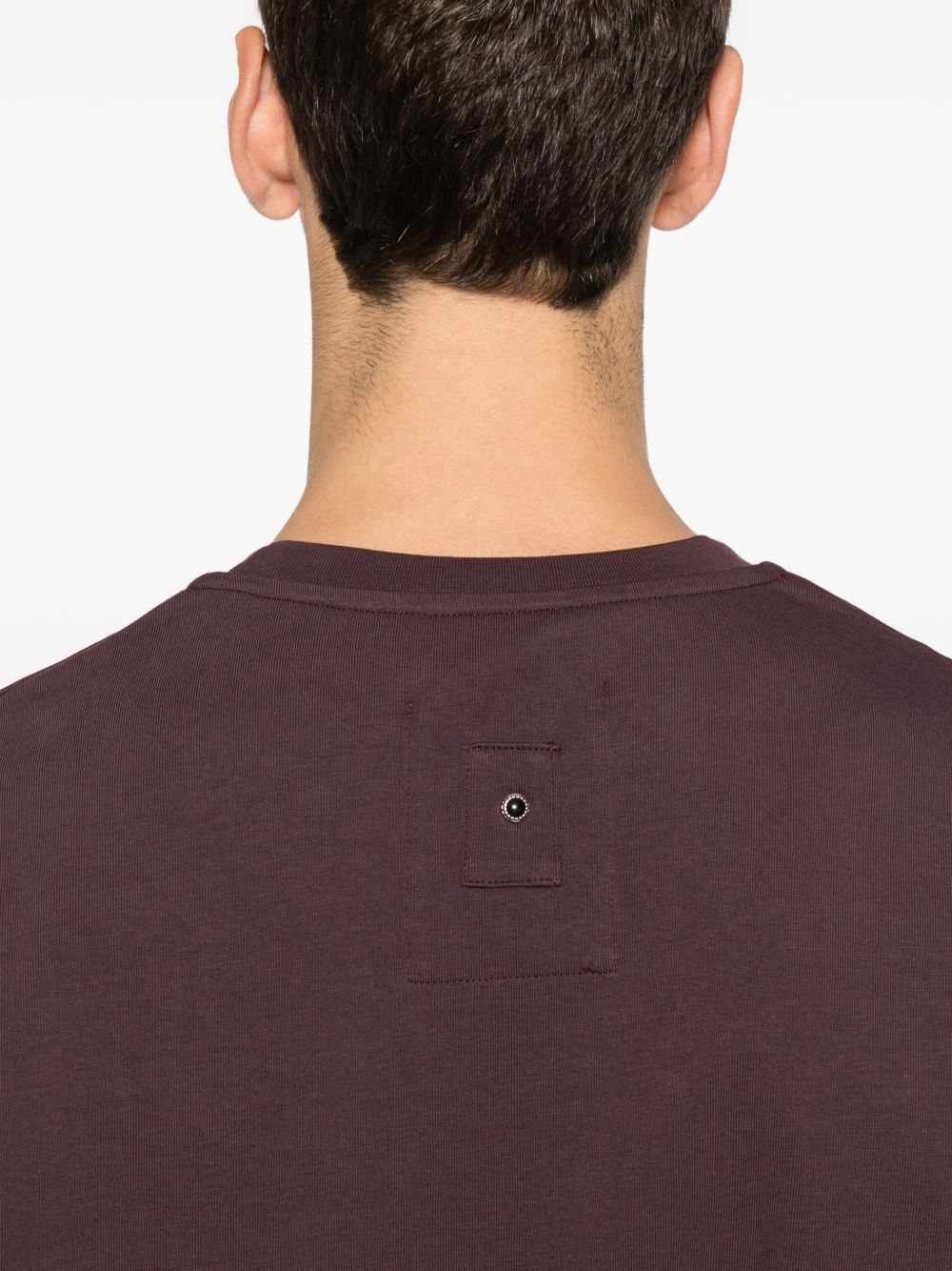 T-shirt a maniche corte in viola Whitesand - uomo 