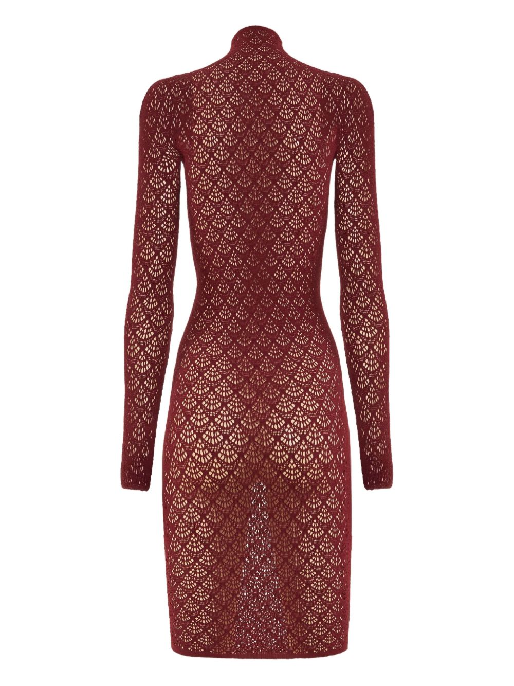 Abito mini in pizzo in bordeaux Wolford - donna 
