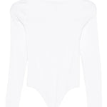 Body a collo alto in bianco colorado Wolford - donna 