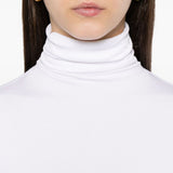 Body a collo alto in bianco colorado Wolford - donna 