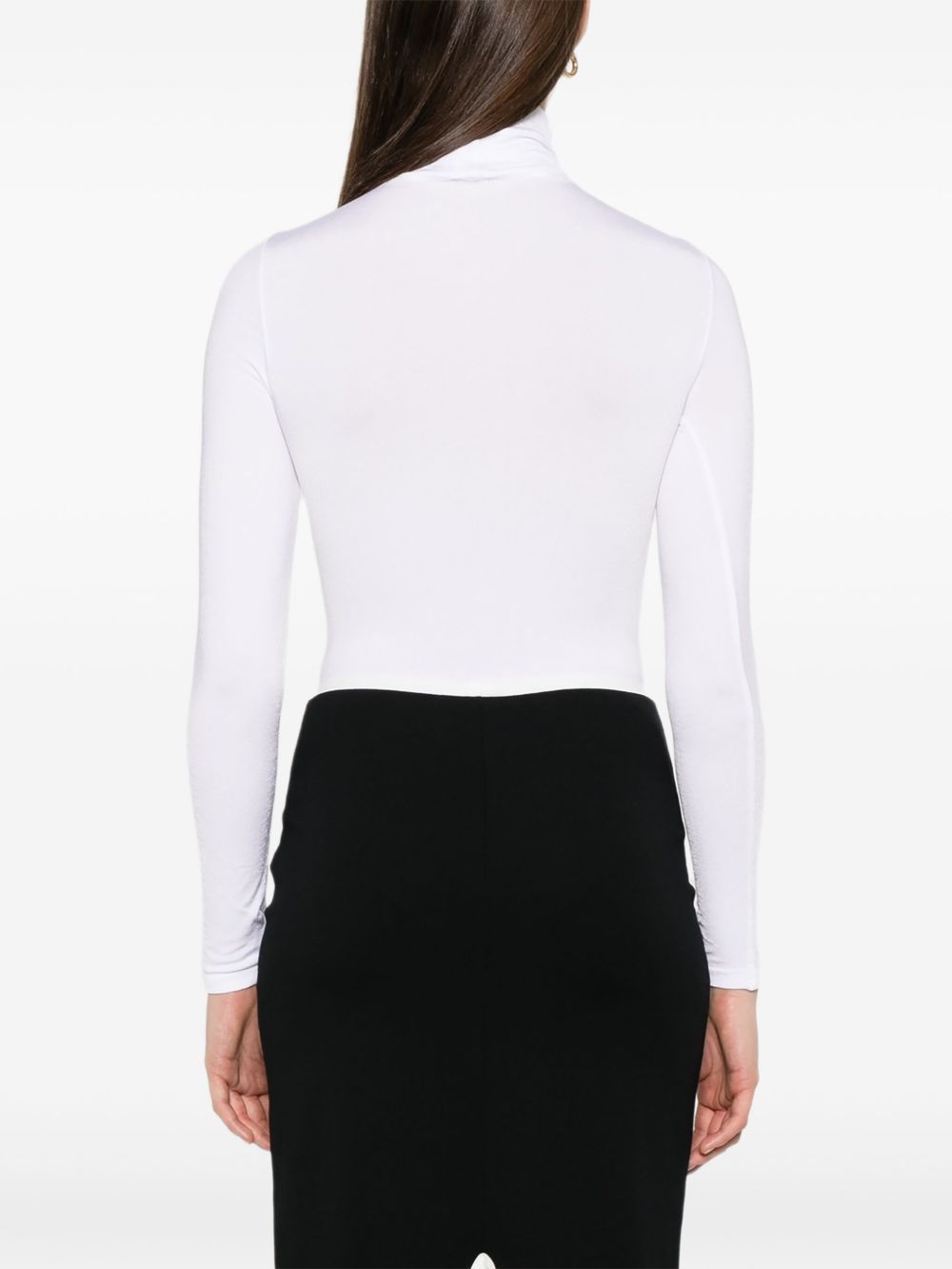 Body a collo alto in bianco colorado Wolford - donna 