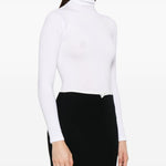 Body a collo alto in bianco colorado Wolford - donna 