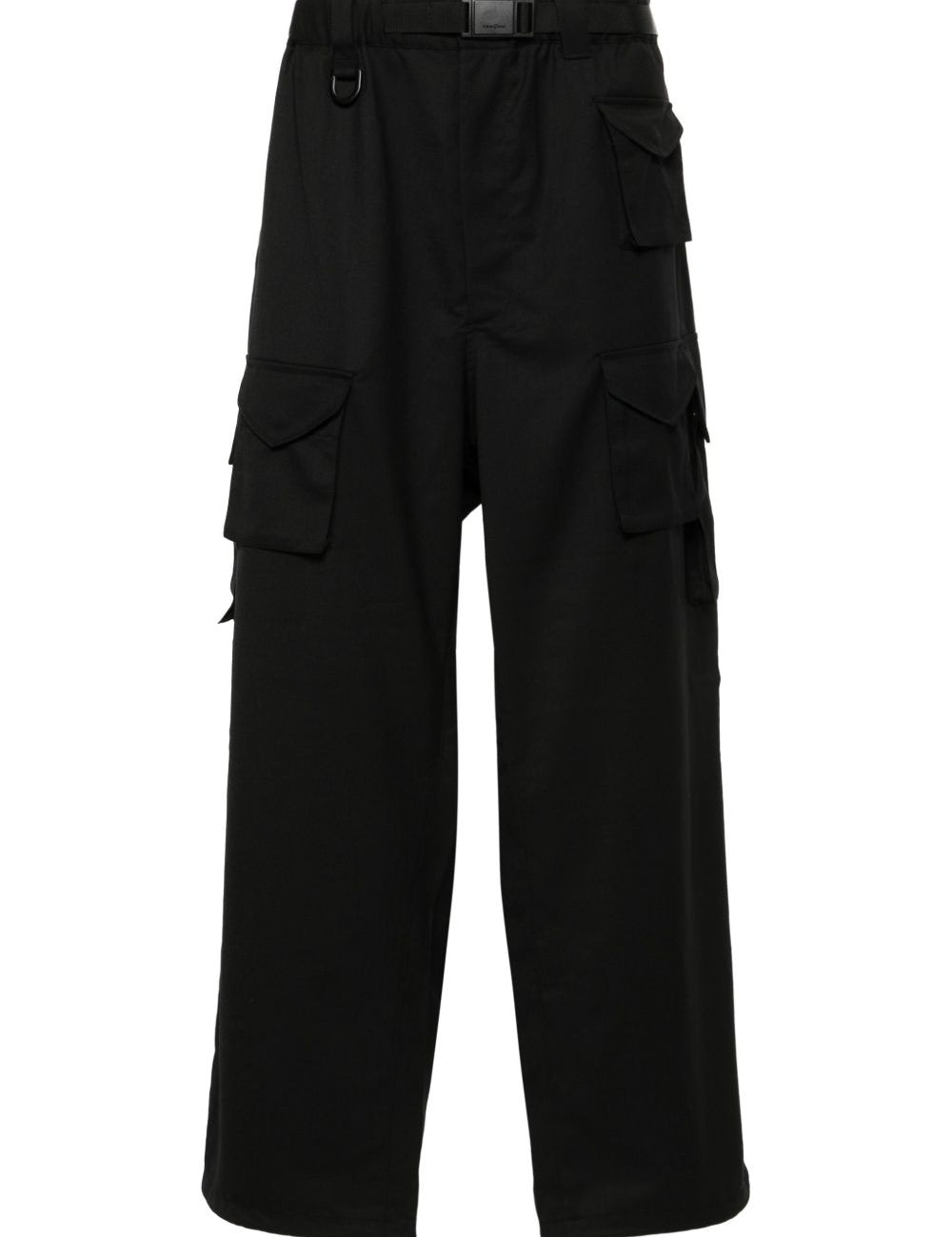 Pantaloni a gamba ampia in nero Y-3 - uomo 