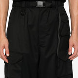Pantaloni a gamba ampia in nero Y-3 - uomo 