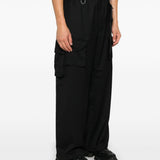 Pantaloni a gamba ampia in nero Y-3 - uomo 