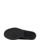 Sneakers con lacci e zip in nero 