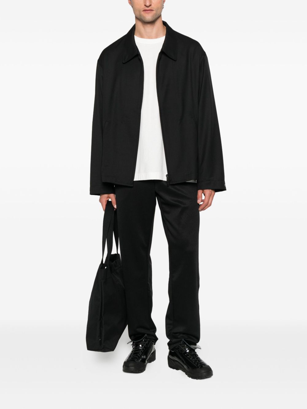 Giacca con zip in nero Y-3 - uomo 