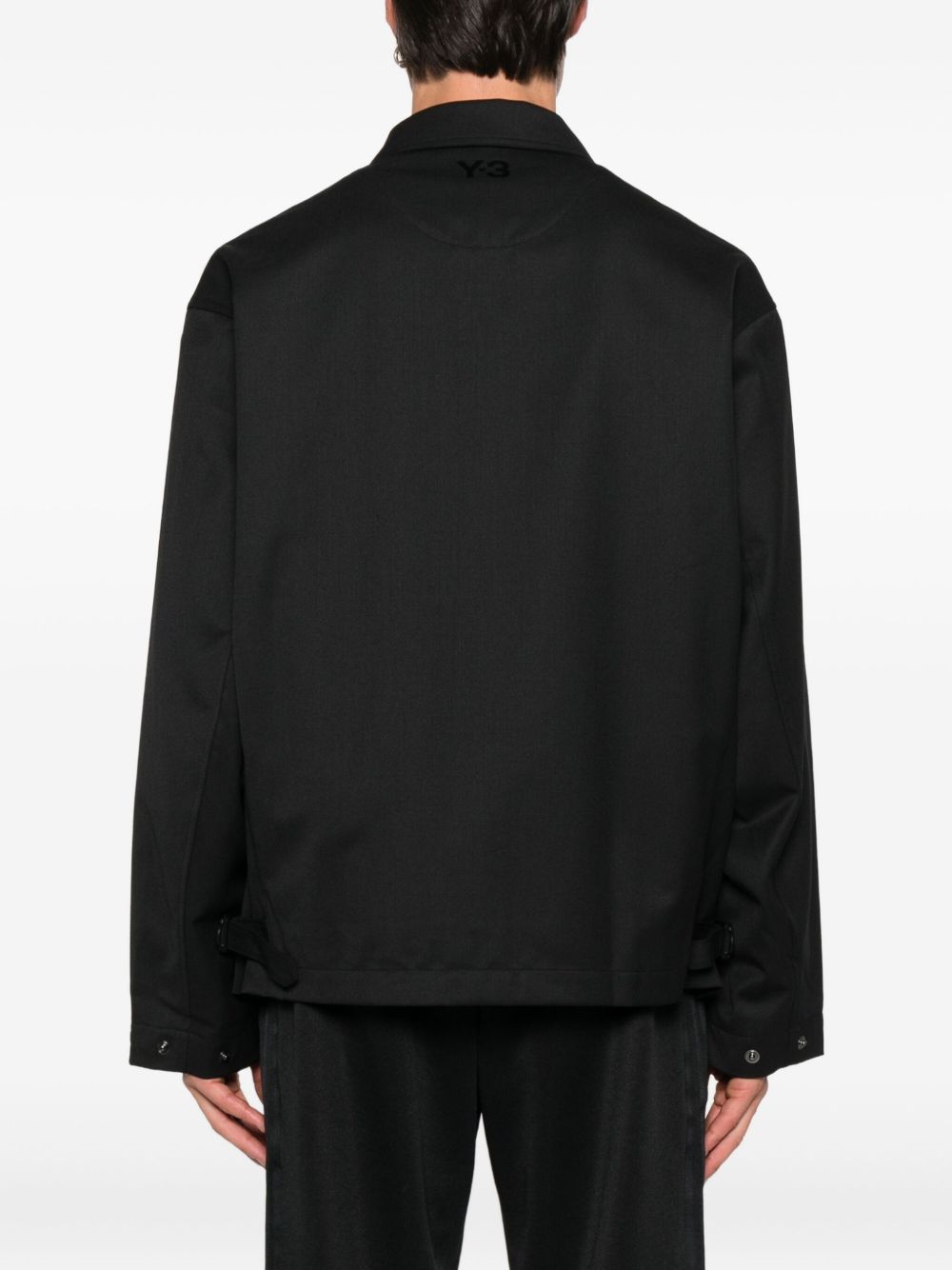 Giacca con zip in nero Y-3 - uomo 