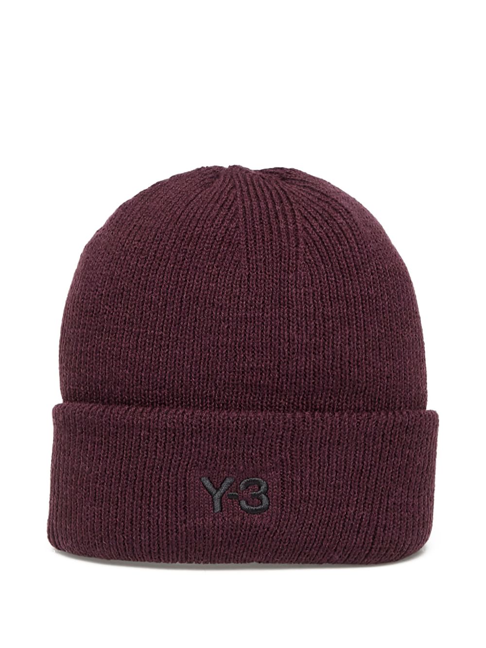Beanie con logo in bordeaux Y-3 - uomo<BR/> 