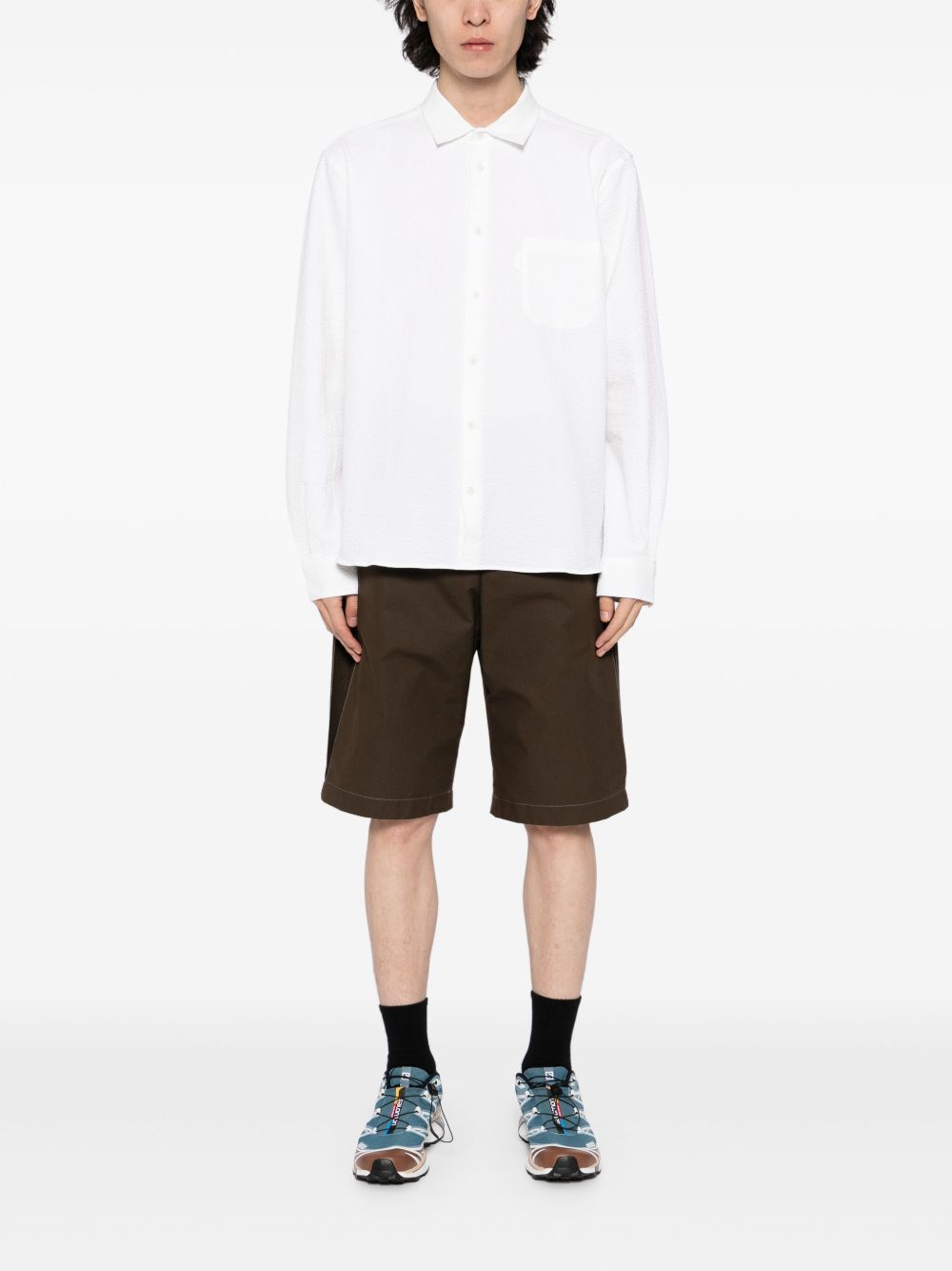 Camicia a maniche lunghe in bianco Ymc - uomo 