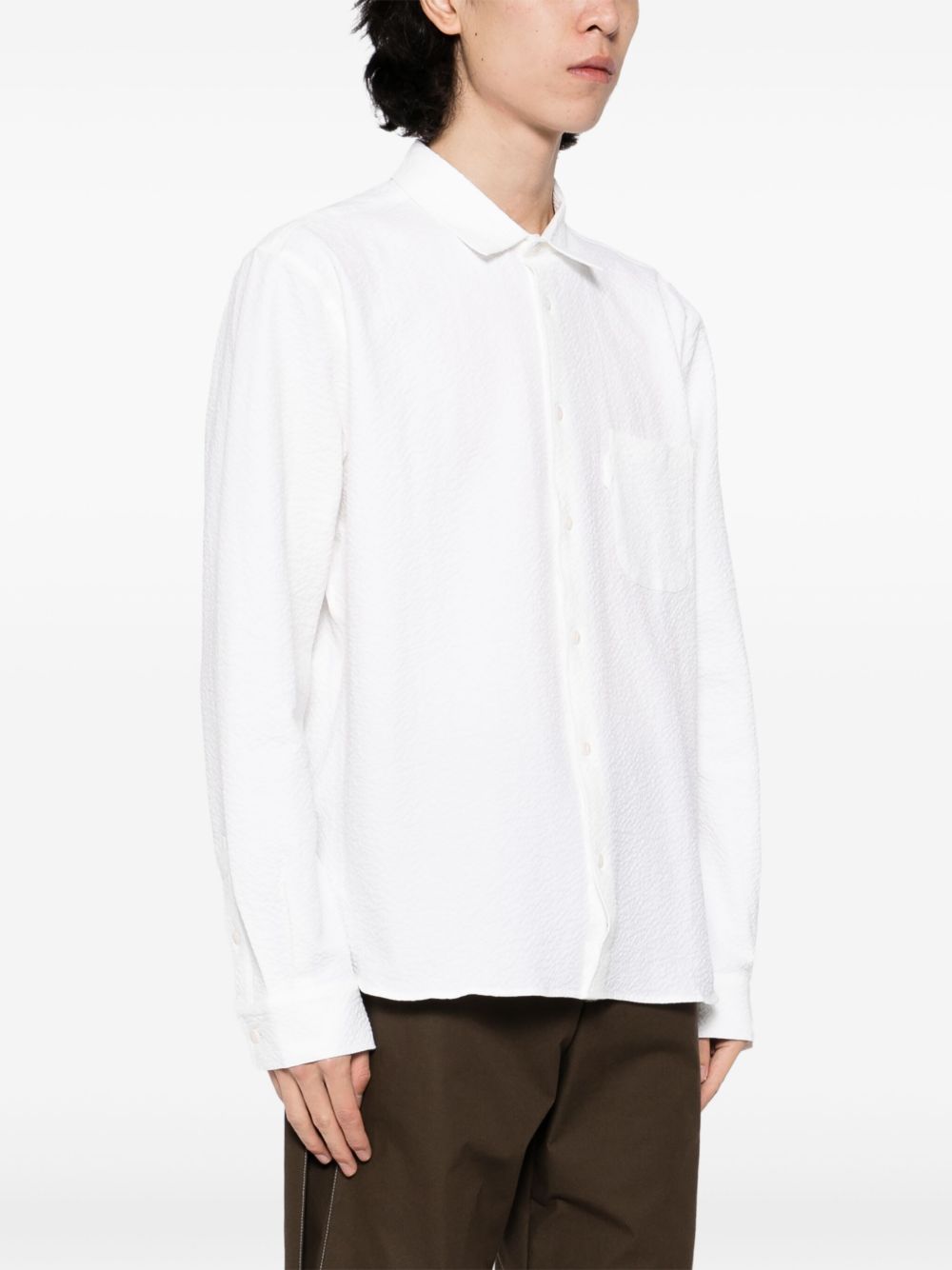 Camicia a maniche lunghe in bianco Ymc - uomo 