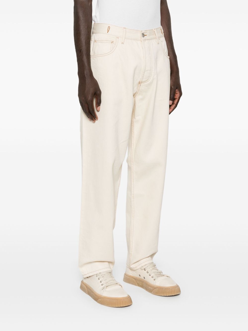 Jeans con applicazione in bianco Ymc - uomo 