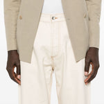 Jeans con applicazione in bianco Ymc - uomo 