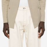 Jeans con applicazione in bianco Ymc - uomo 
