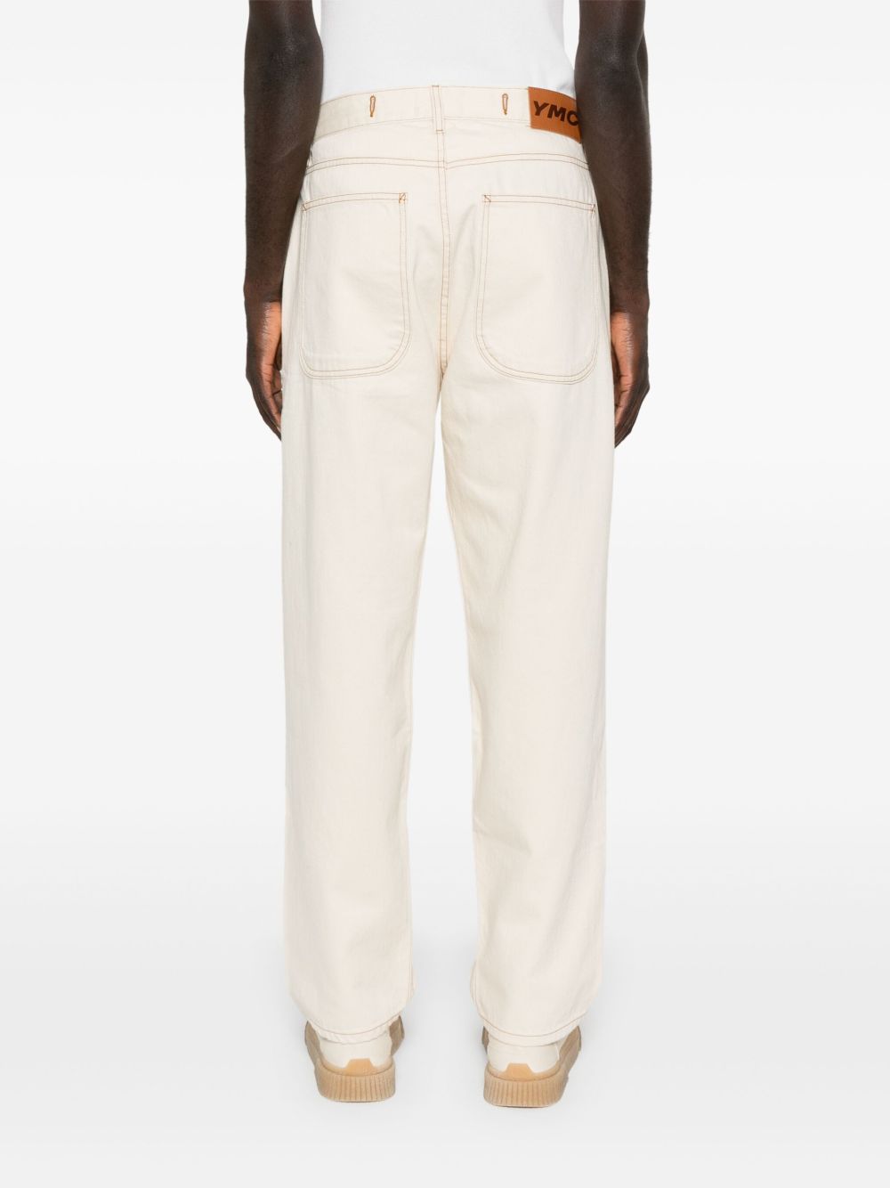 Jeans con applicazione in bianco Ymc - uomo 