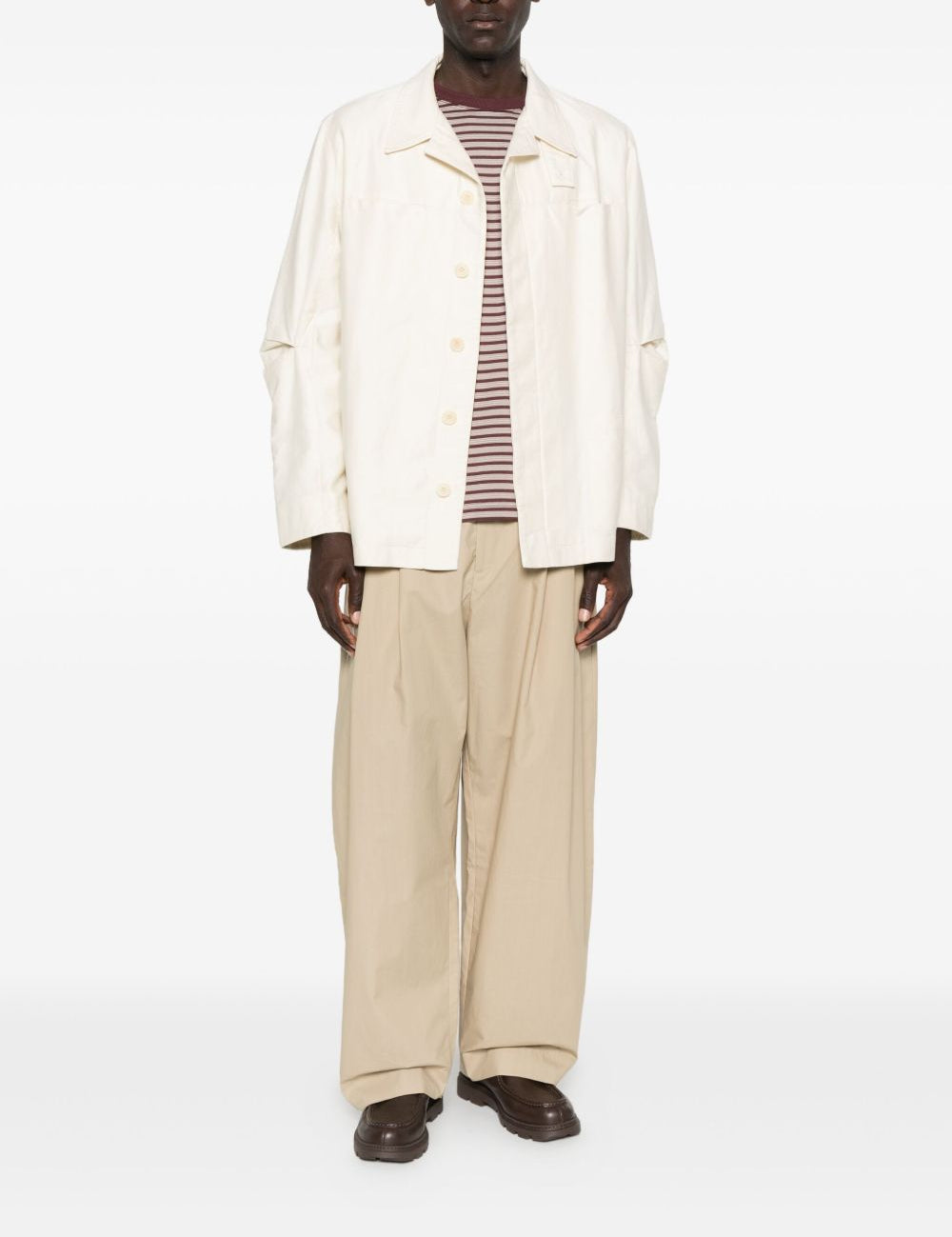 Giacca-camicia con spacco in bianco Ymc - uomo 