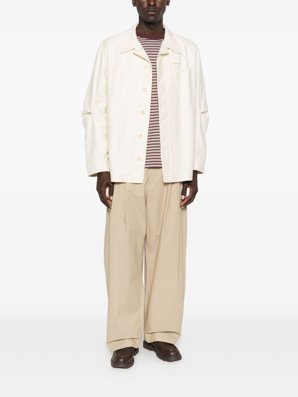 Giacca-camicia con spacco in bianco Ymc - uomo 