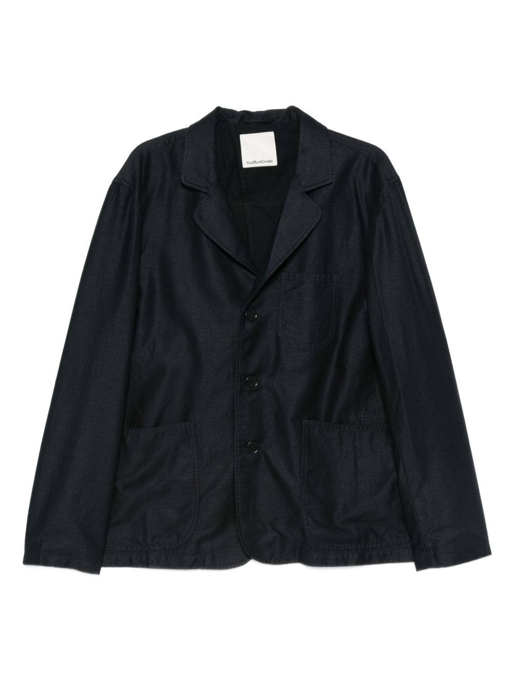 Blazer con applicazione in blu Ymc - uomo 