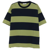 T-shirt a righe in blu e verde Y-3 - uomo 