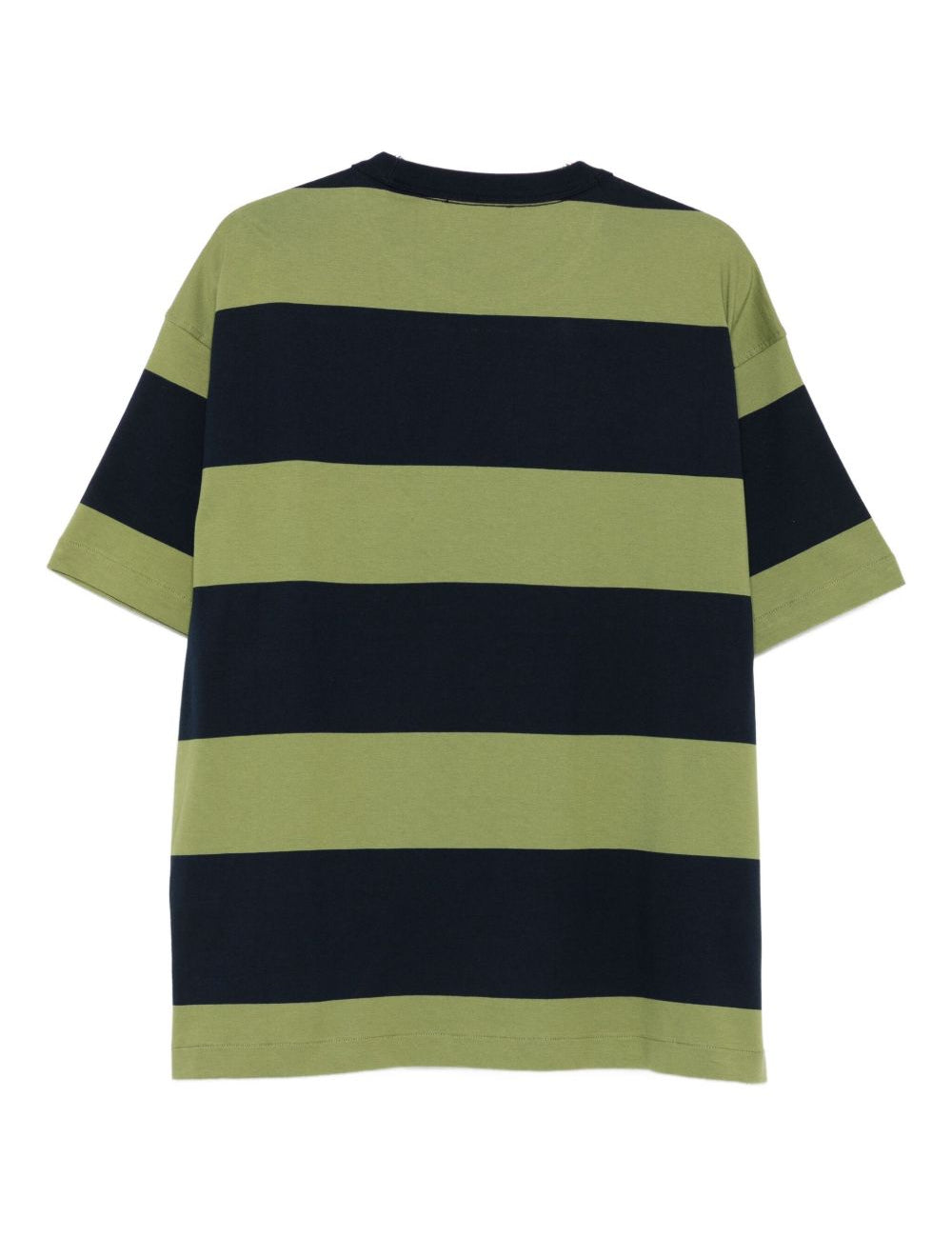 T-shirt a righe in blu e verde Y-3 - uomo 