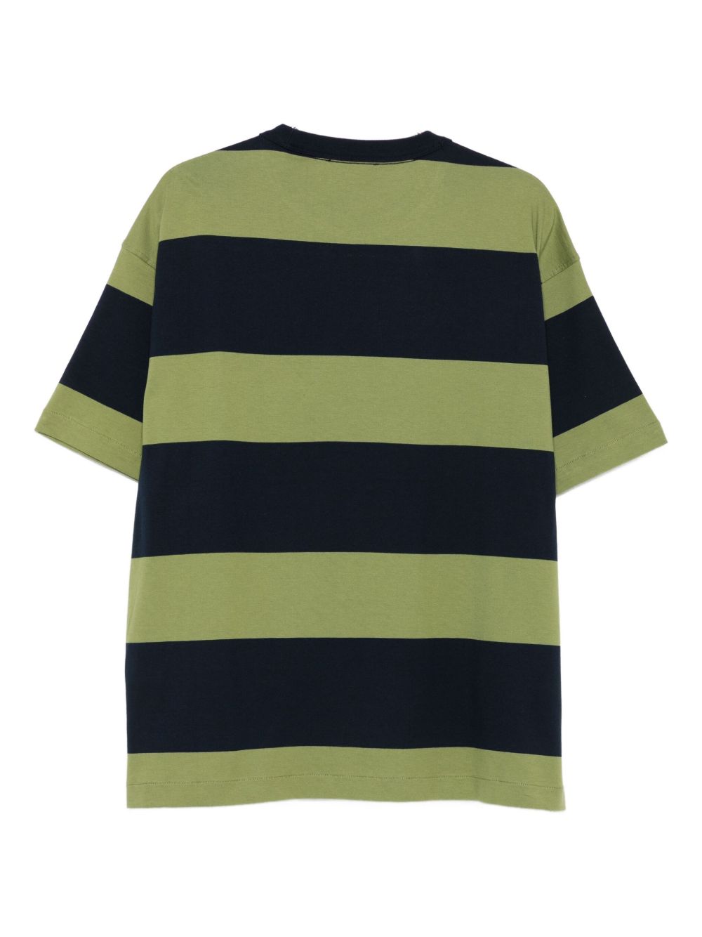 T-shirt a righe in blu e verde Y-3 - uomo 