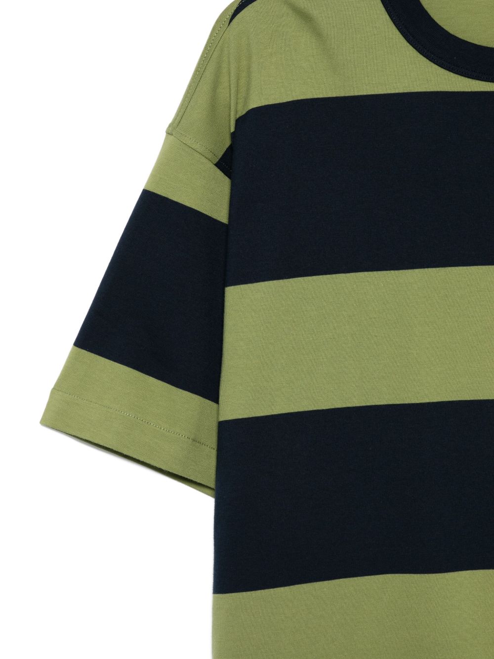 T-shirt a righe in blu e verde Y-3 - uomo 