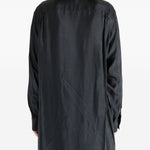 Camicia lunga con doppio colletto in nero Yohji yamamoto - uomo 
