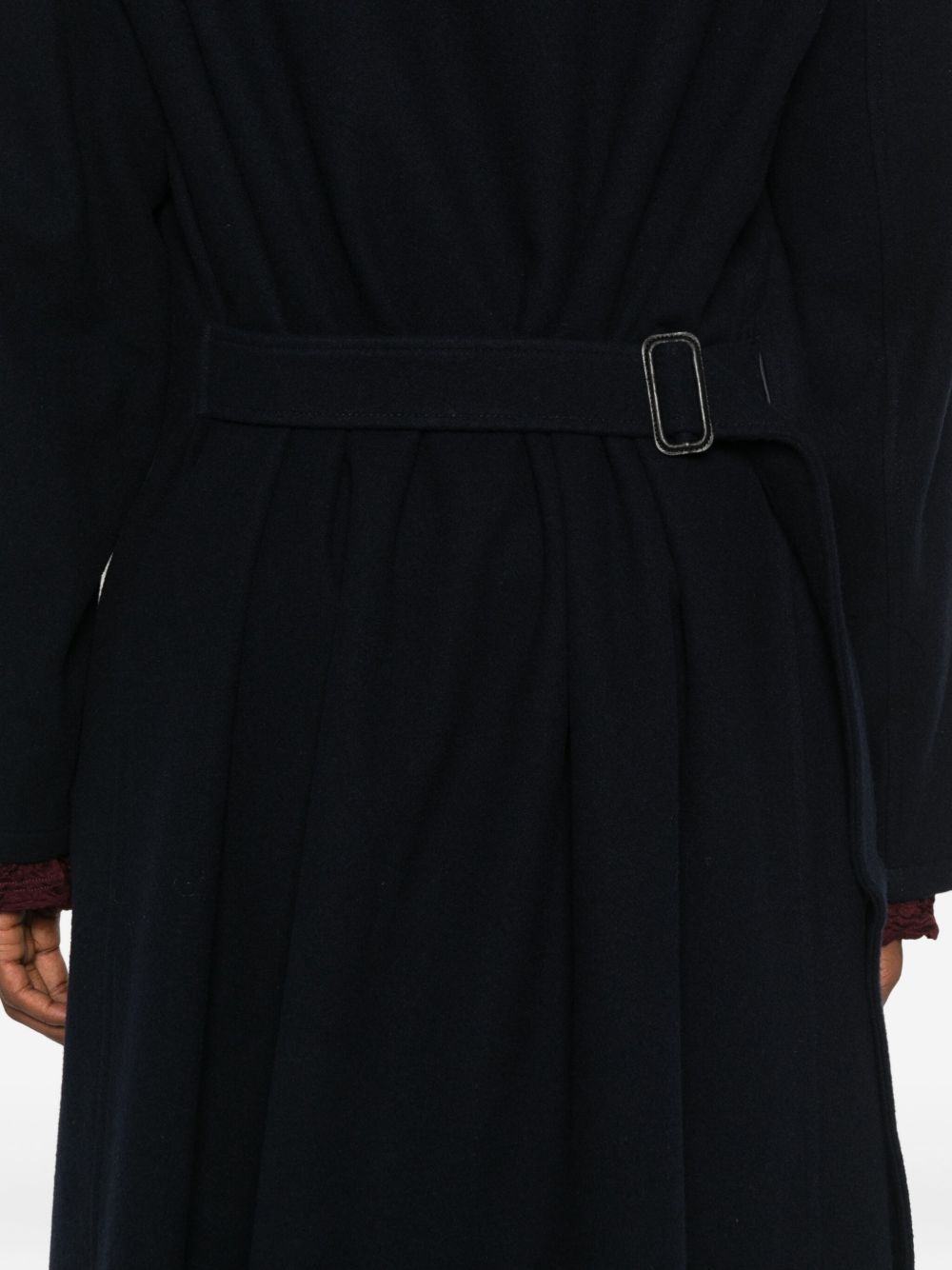Cappotto con cappuccio in blu Yohji yamamoto - uomo 