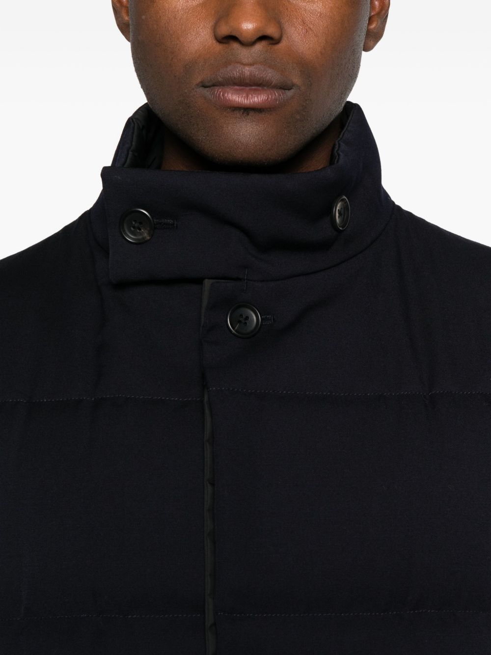 Giacca imbottita a collo alto in nero Yohji yamamoto - uomo 