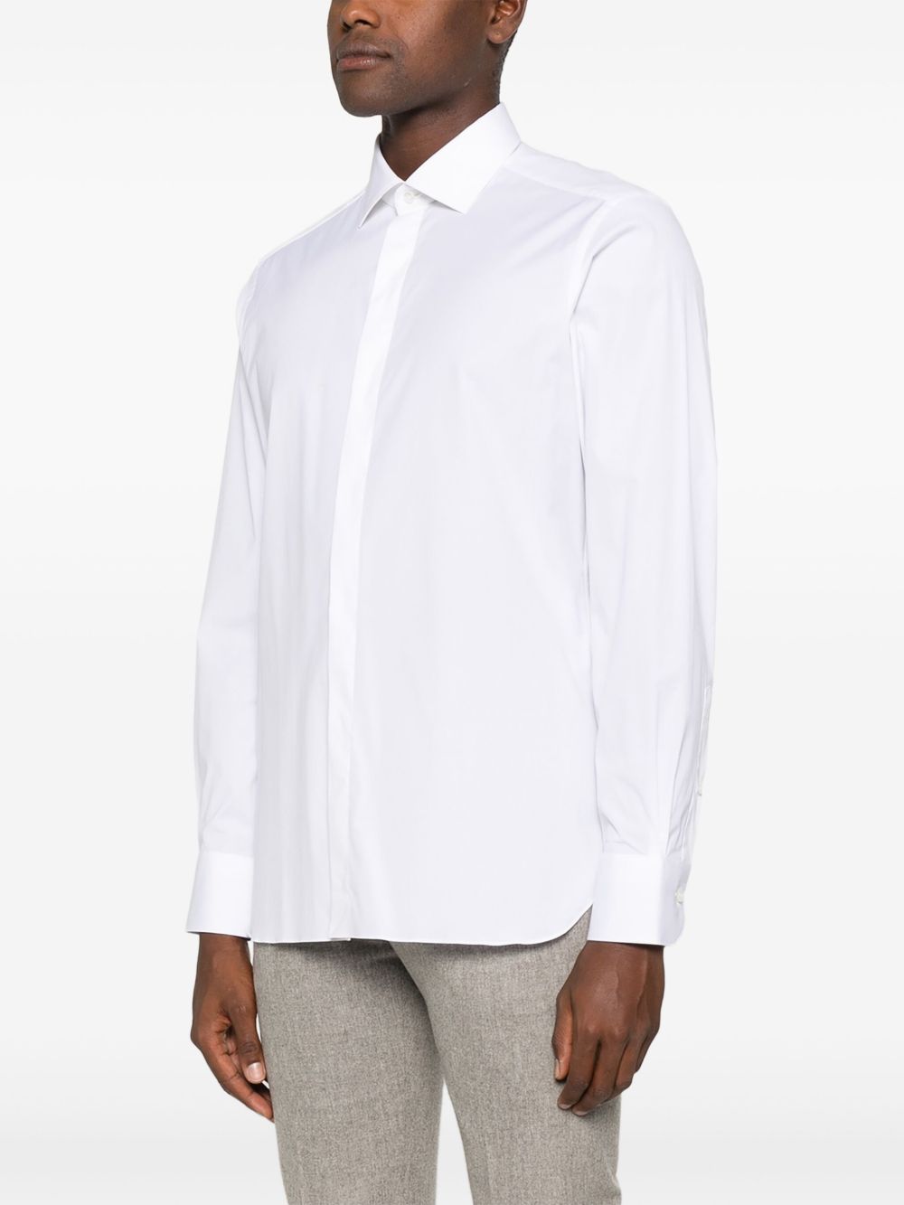 Camicia classica in bianco Zegna - uomo 