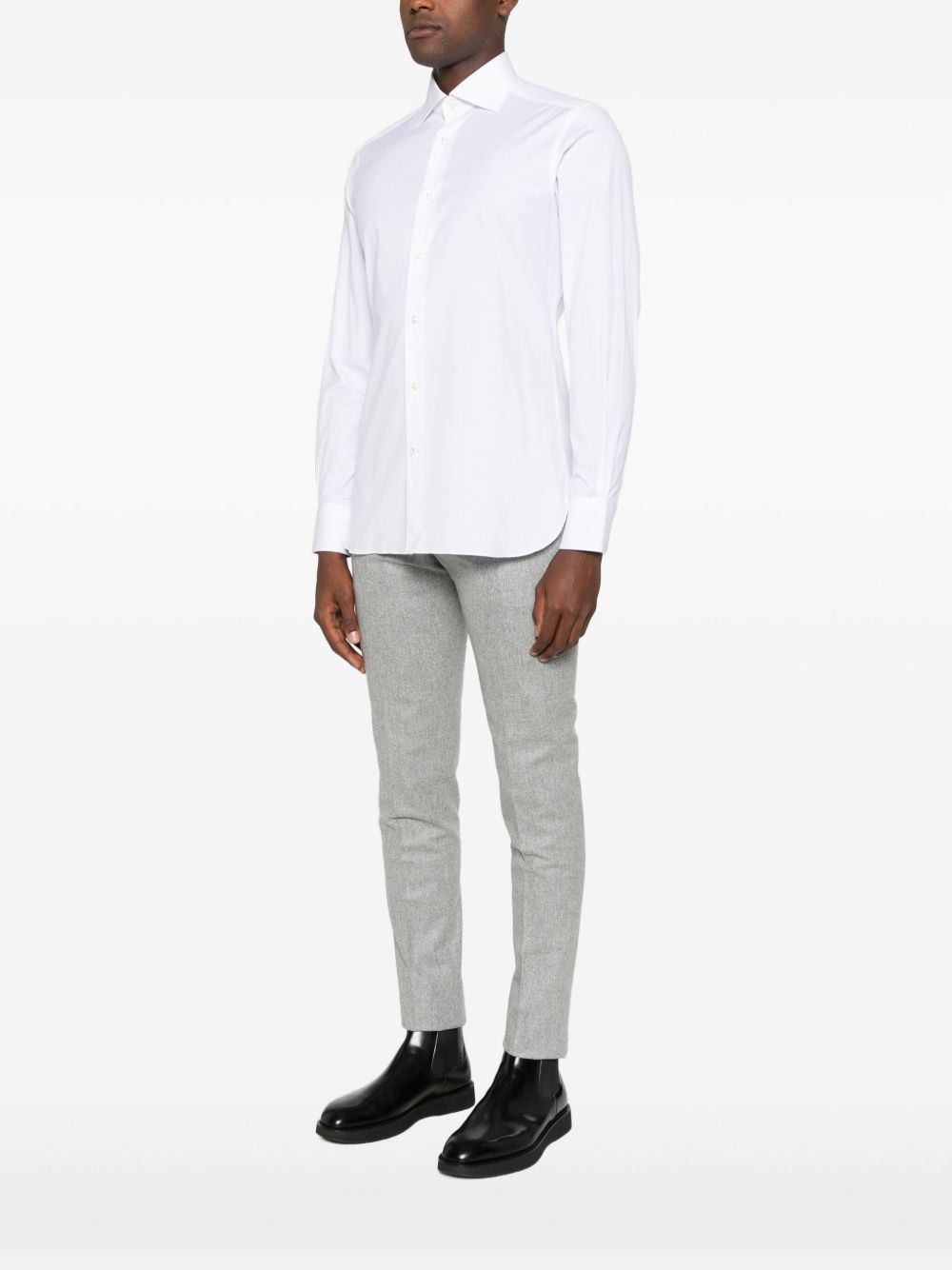 Camicia classica in bianco Zegna - uomo 