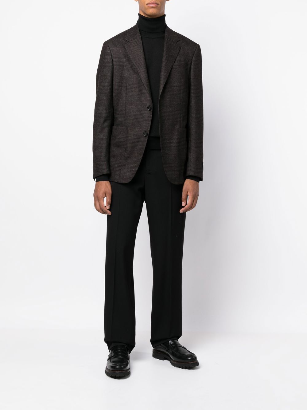 Maglione a collo alto  in nero Zegna - uomo 