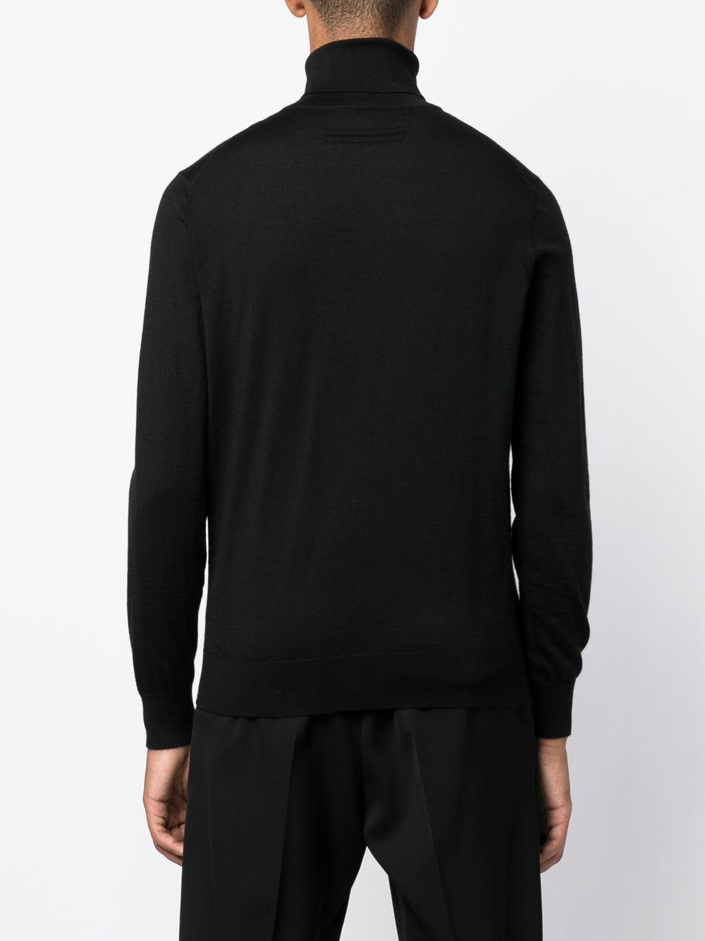 Maglione a collo alto  in nero Zegna - uomo 