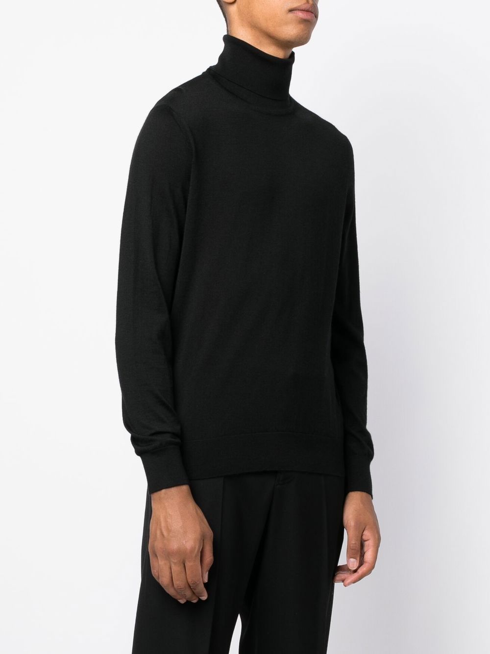 Maglione a collo alto  in nero Zegna - uomo 