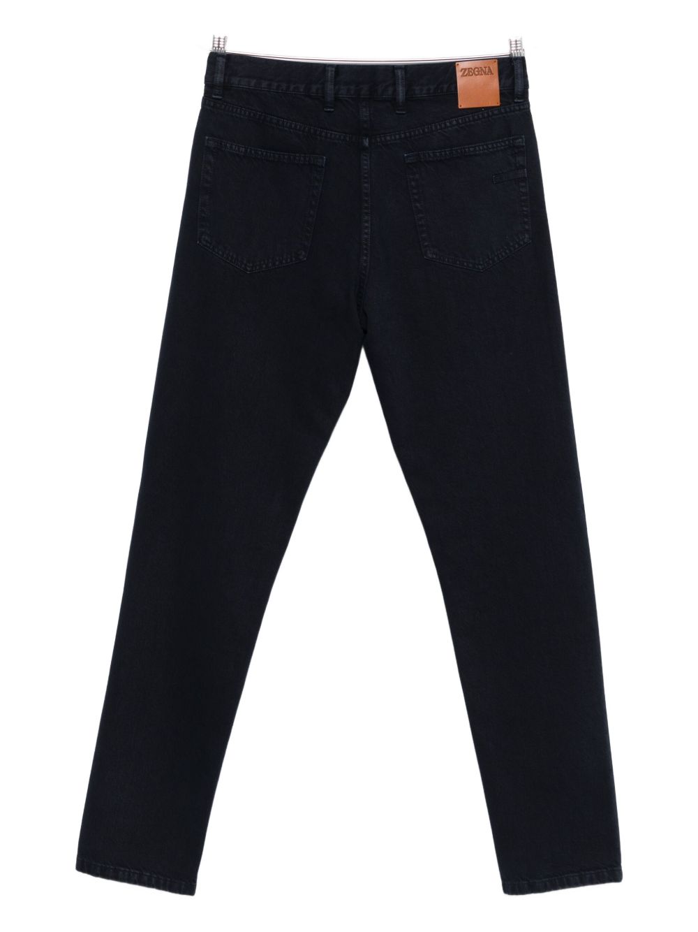 Jeans skinny con logo in blu scuro Zegna - uomo 