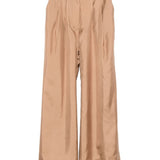 Pantaloni plissé con cintura in beige Zimmermann - donna 