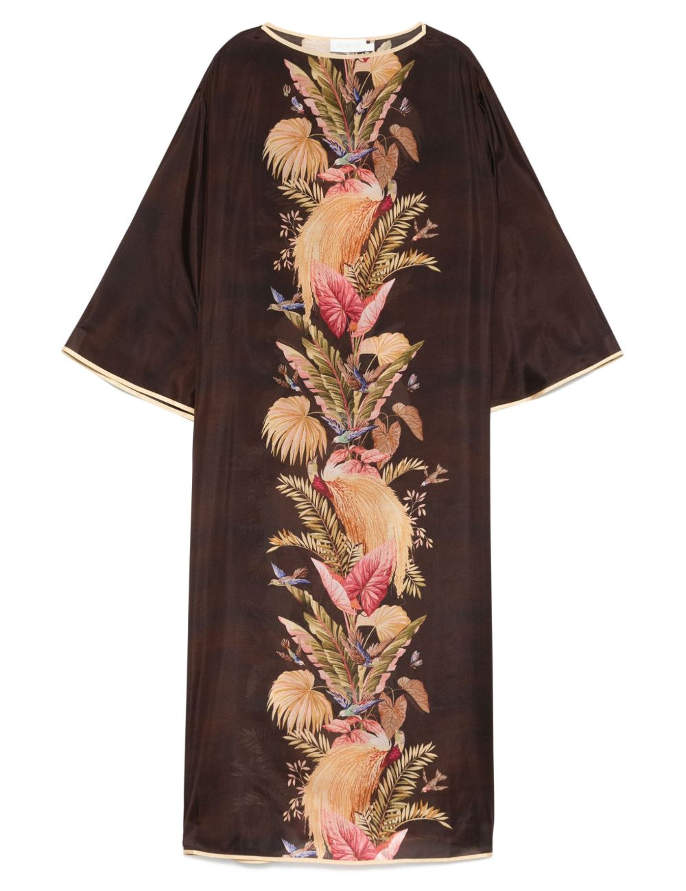 Abito con stampa floreale Ascension in marrone Zimmermann - donna 