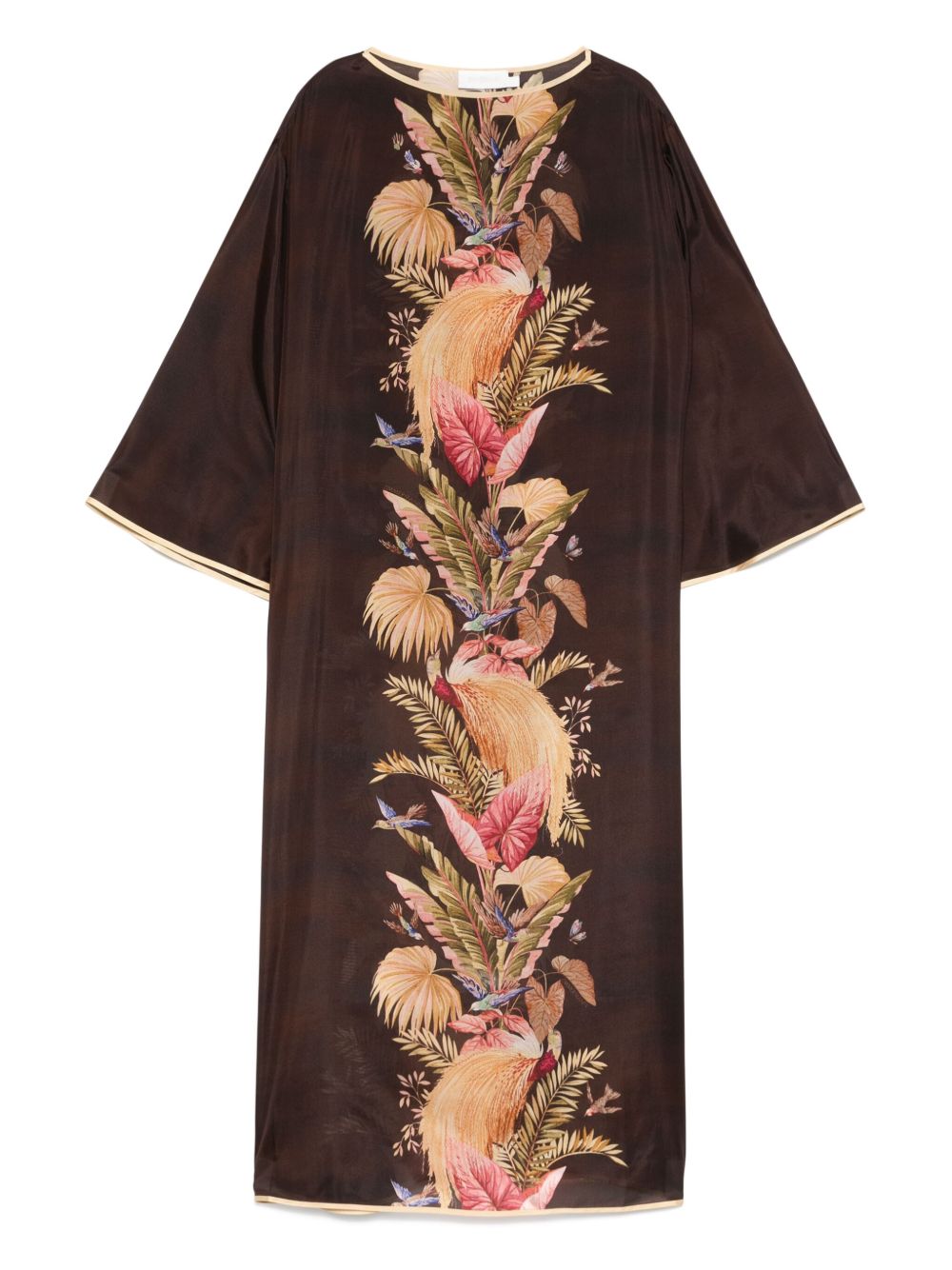 Abito con stampa floreale Ascension in marrone Zimmermann - donna 