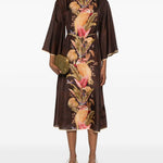 Abito con stampa floreale Ascension in marrone Zimmermann - donna 