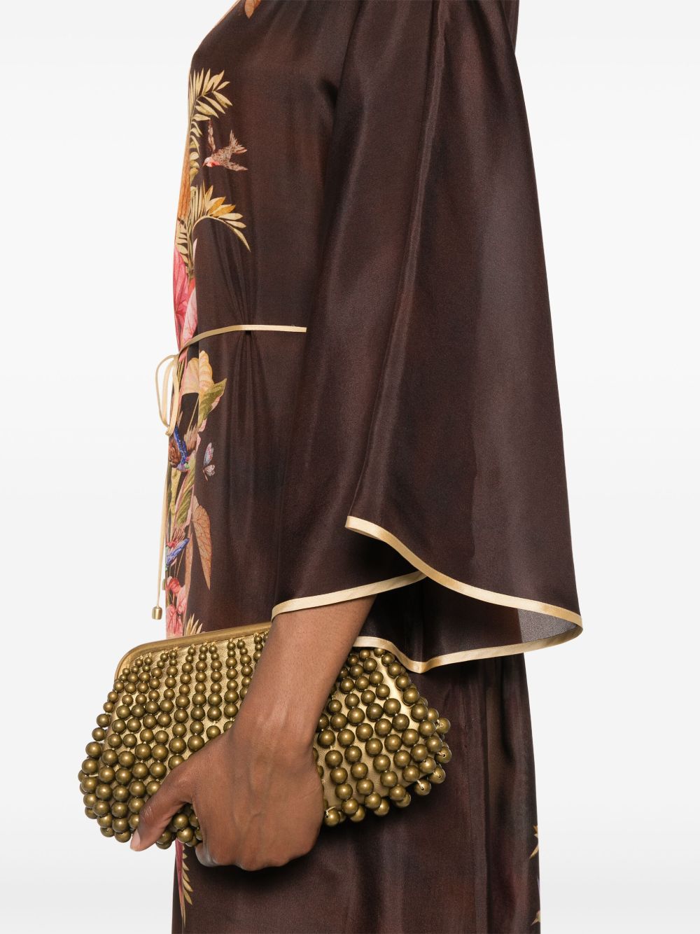 Abito con stampa floreale Ascension in marrone Zimmermann - donna 