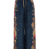 Pantaloni con stampa ascension  in blu Zimmermann - donna 