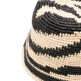 Cappello con motivo zebrato in nero e beige Zimmermann - donna 